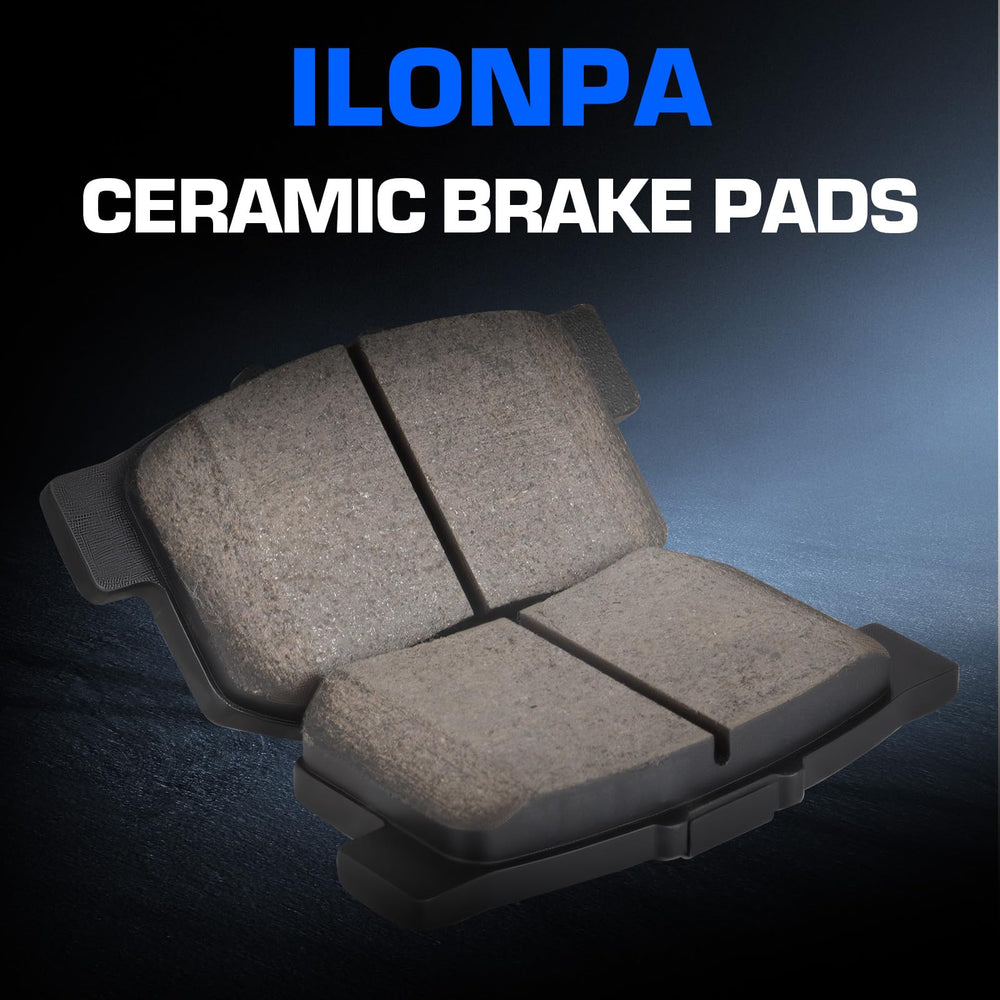 ILONPA ceramic friction surface close-up showing texture and consistent braking