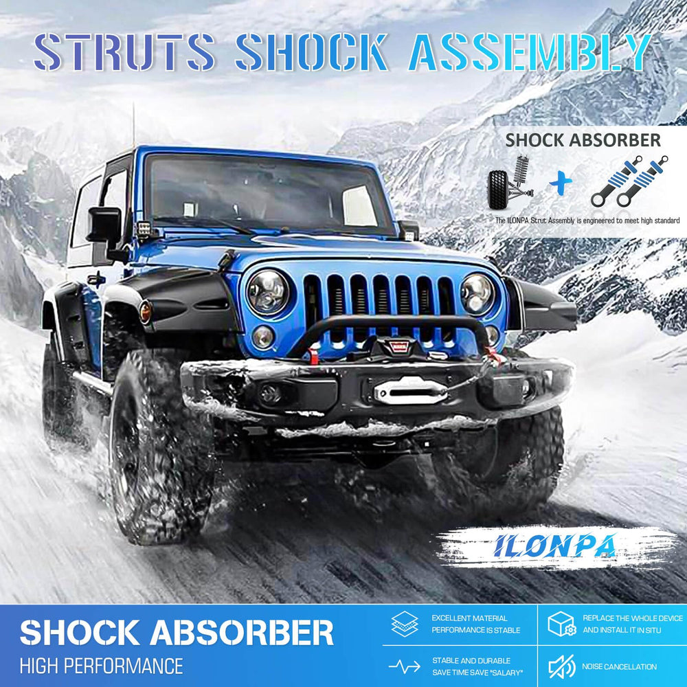 ILONPA strut close-up piston and mount highlighting durable construction