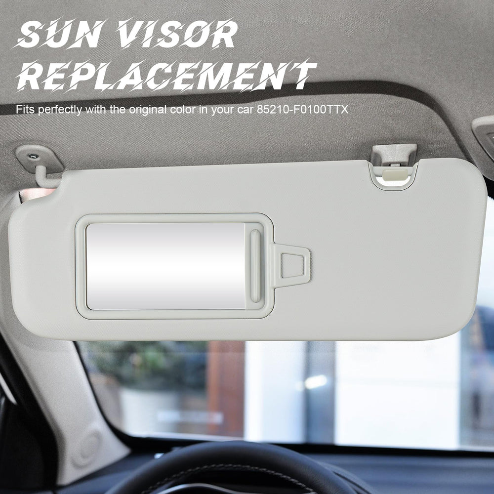 ILONPA visor vanity mirror detail for quick touch-ups and visibility benefit