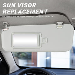 ILONPA visor vanity mirror detail for quick touch-ups and visibility benefit