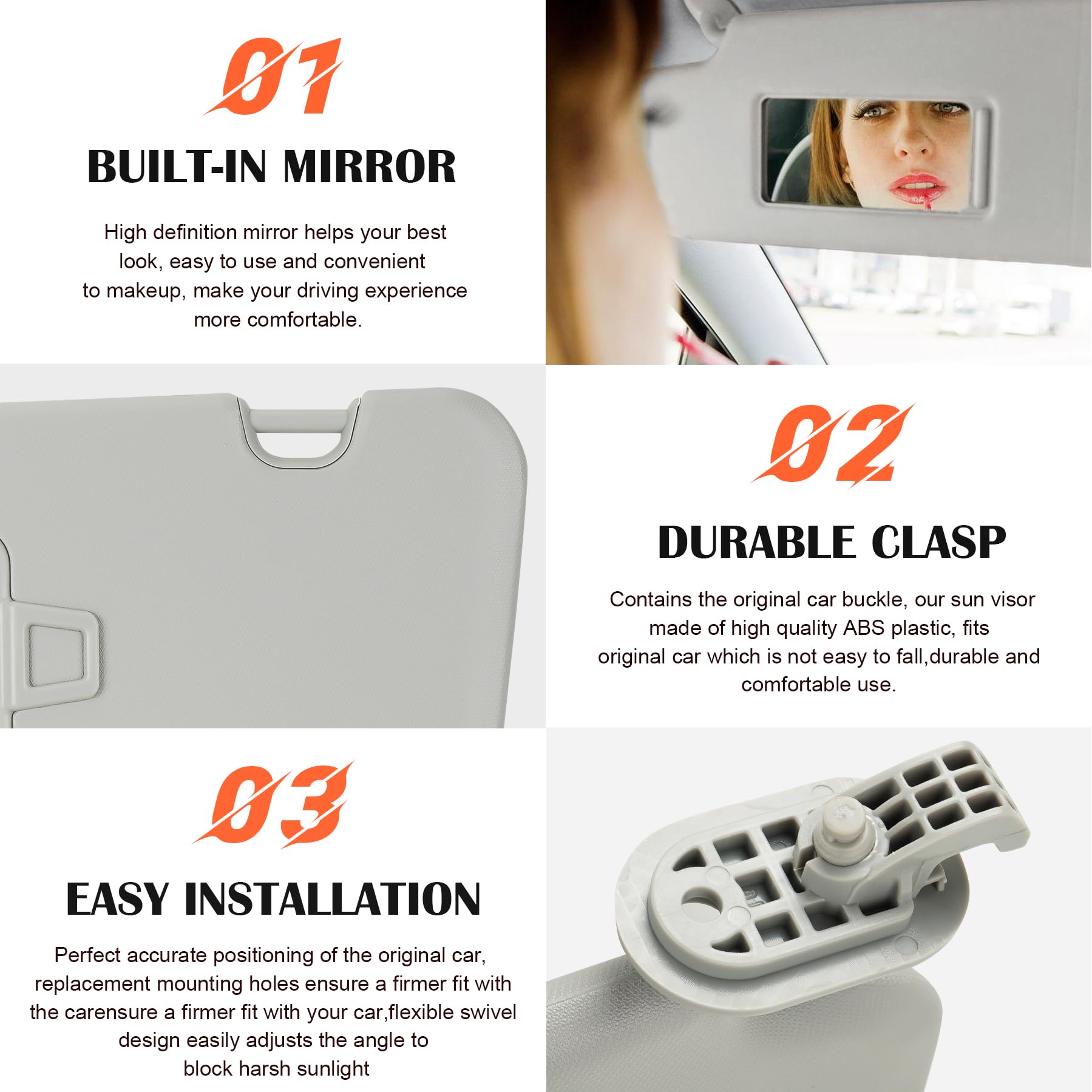 ILONPA visor mounted in Elantra demonstrates fit and improved passenger comfort