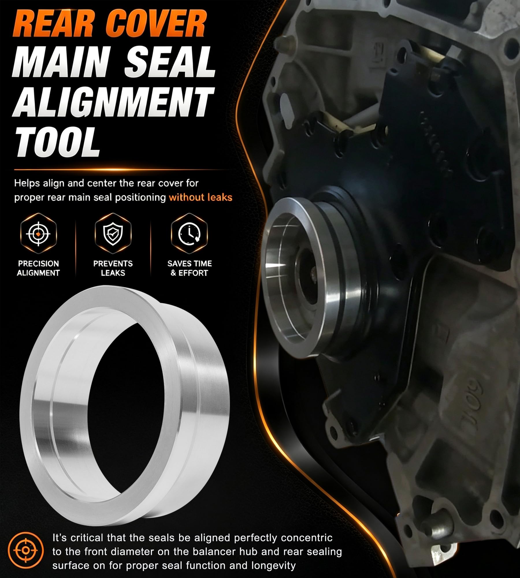 Bonbo LS-Series Billet Front & Rear Cover and Oil Pan Alignment Tool Kit – view 7