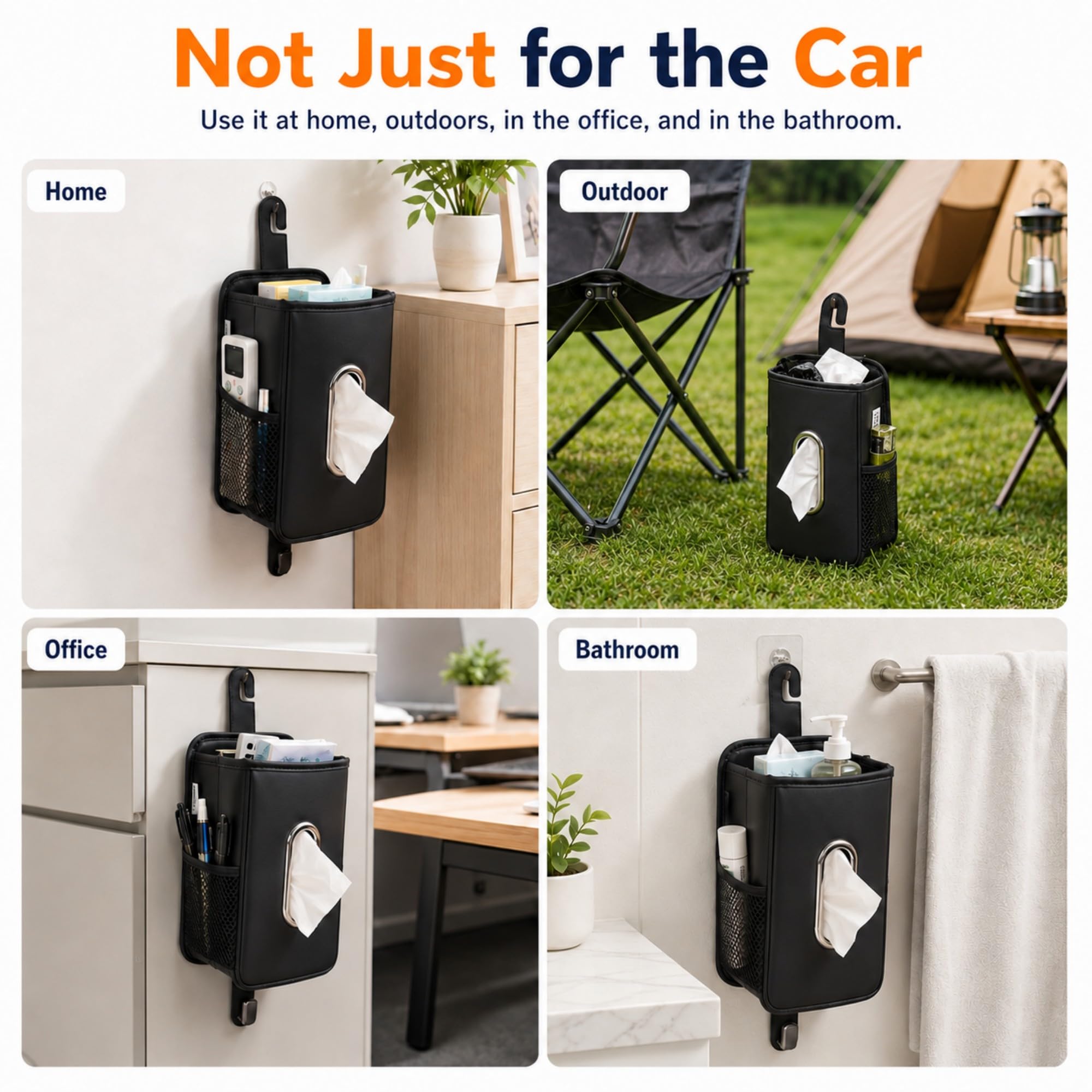 Witaxima Leather Car Tissue Holder – view 9