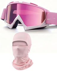 immoono front view of goggles and balaclava showing full-face protection and coordinated style