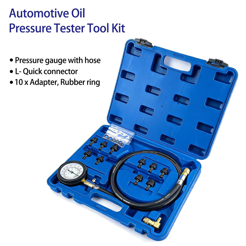 IMSTMTER ten numbered adapters arrayed to fit many vehicle oil pressure ports