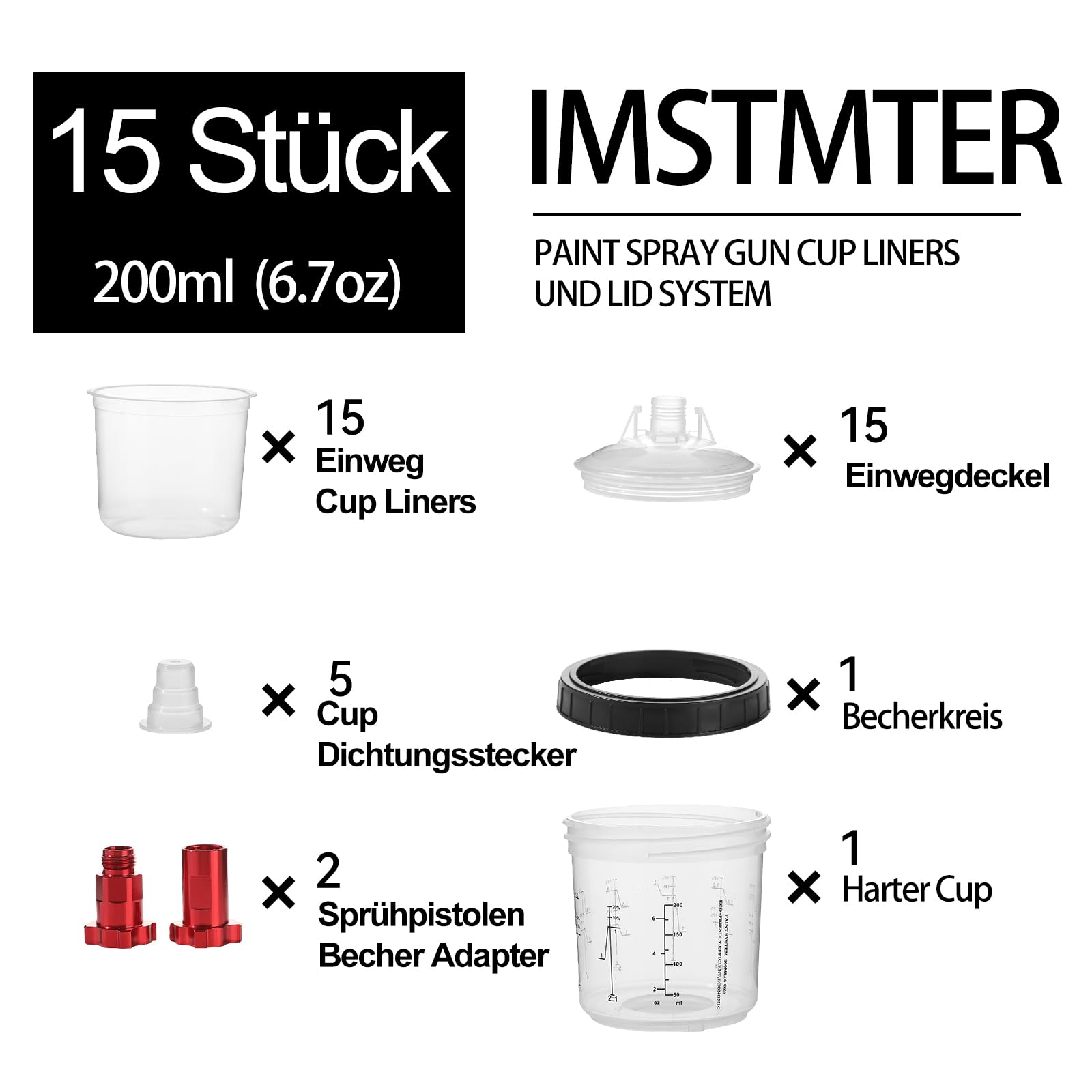 IMSTMTER clear disposable liner close-up highlighting easy single-use cleanup