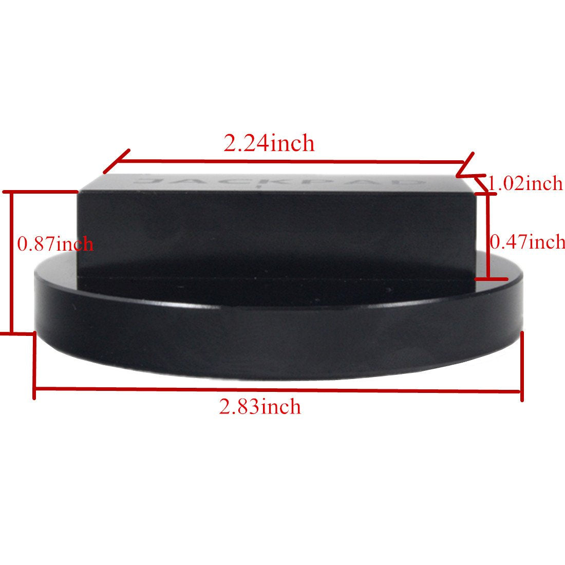 imUfer jack pad close-up machining detail and durable finish
