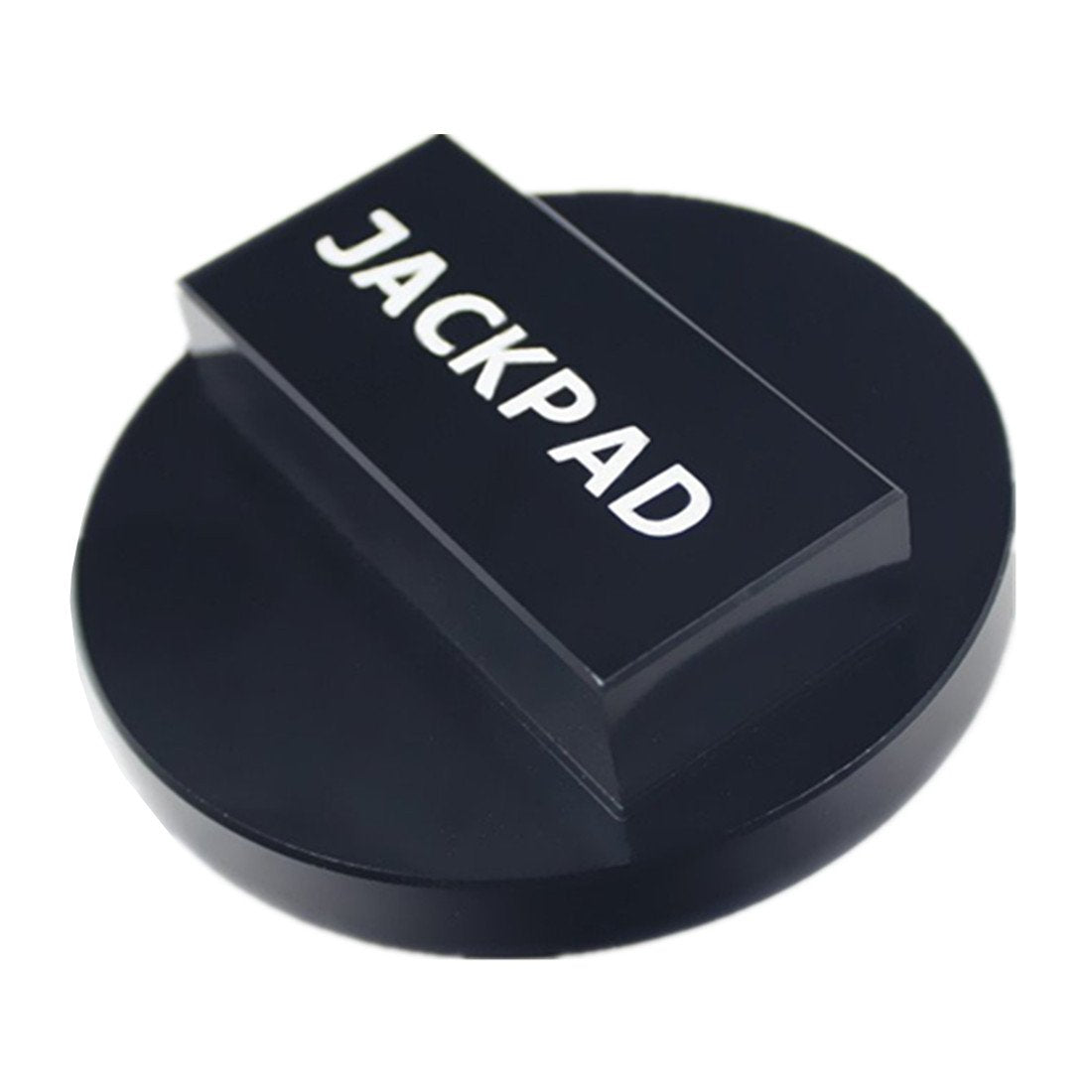 imUfer jack pad seated on floor jack saddle for stable lift