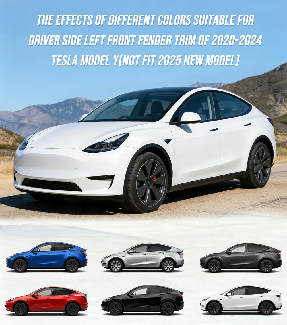 INCEPRIPARI trim mounted on a Tesla Model Y side profile for true-to-vehicle fit