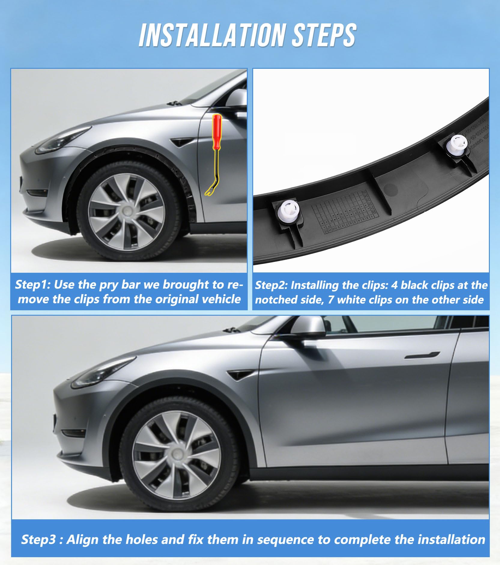 INCEPRIPARI detail of mounting points and clips for secure, straightforward installation