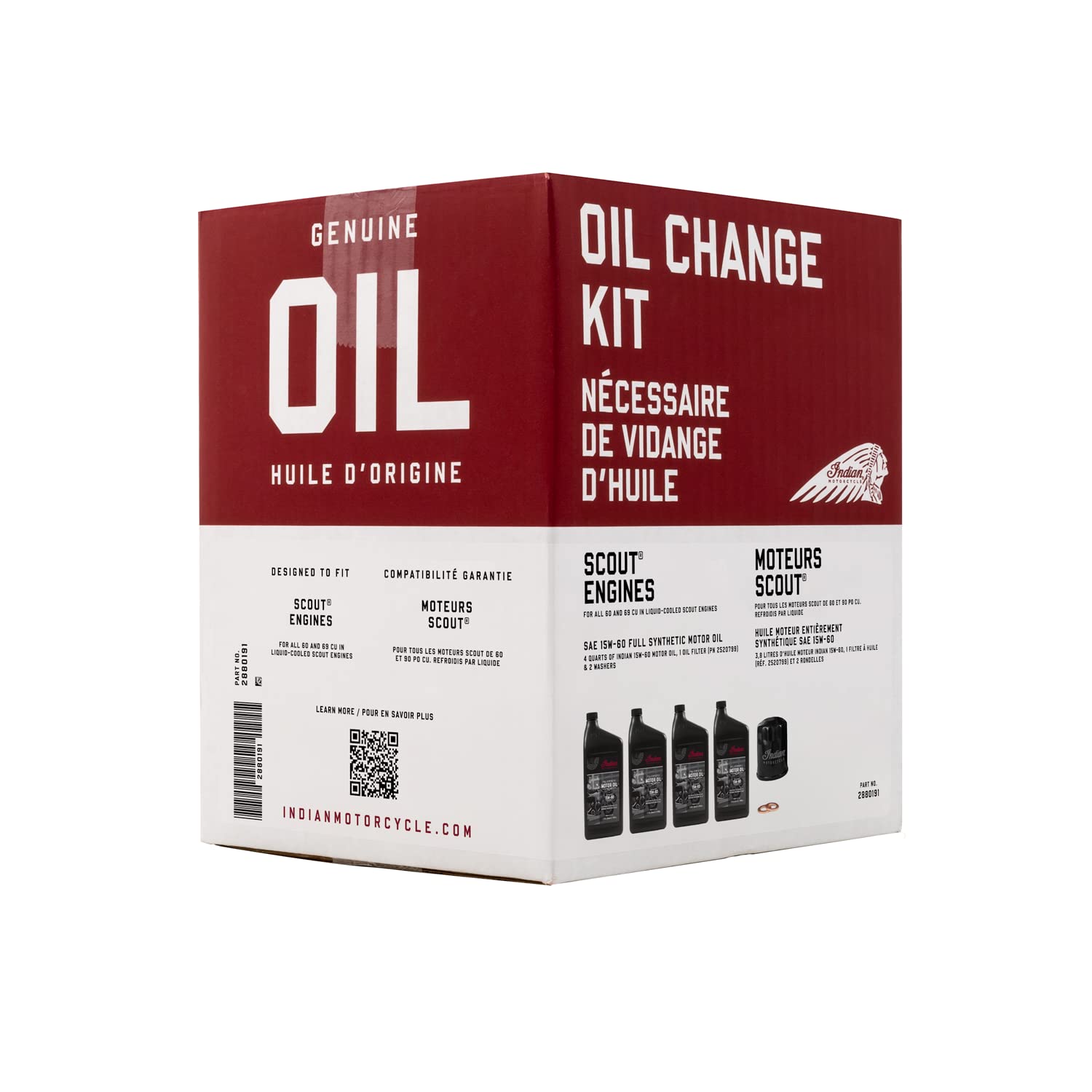 Indian Motorcycle OEM oil filter close-up for reliable contamination capture