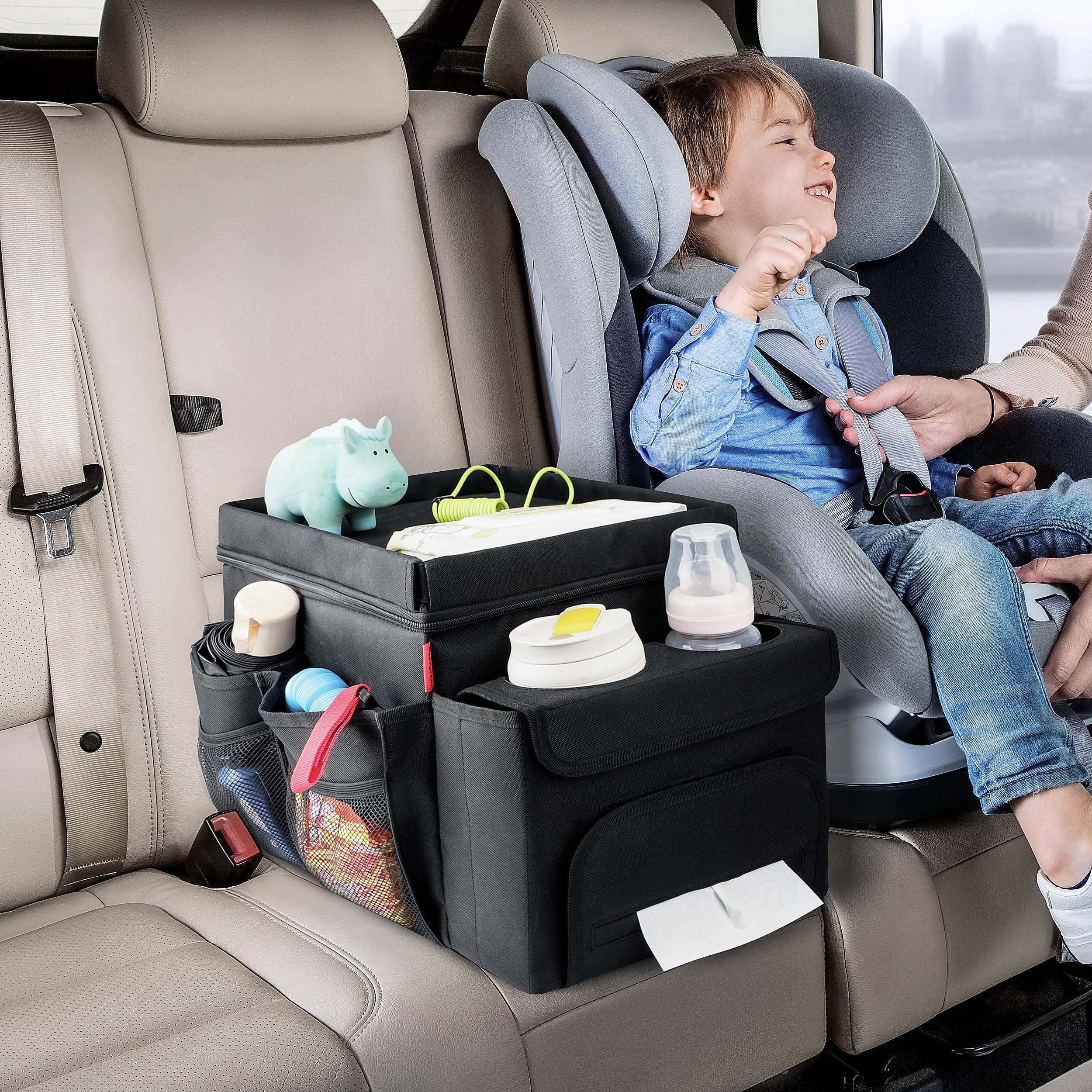 INFIVITA front cup holders holding drinks securely to reduce spills