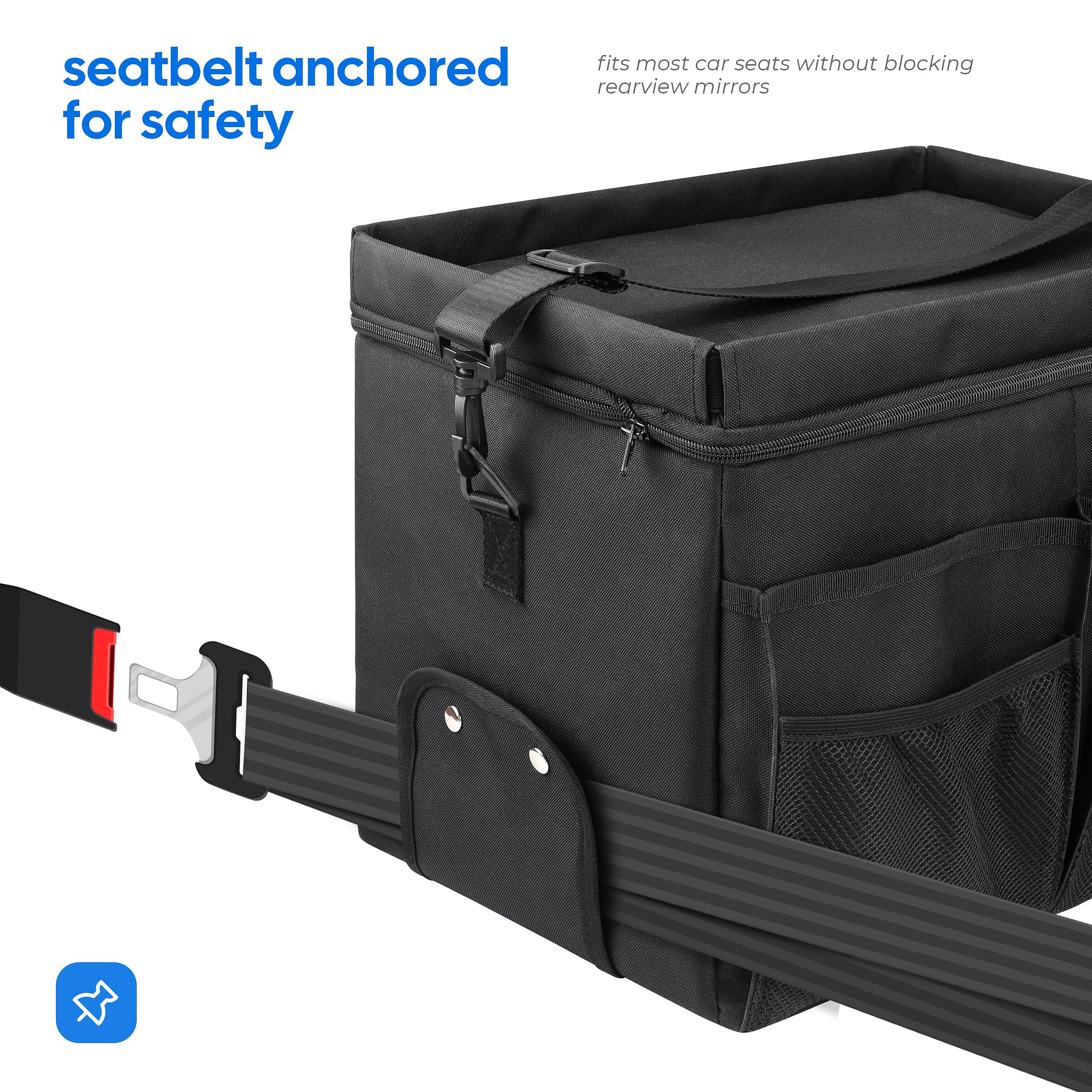INFIVITA side pocket with tissue holder for convenient access on the go
