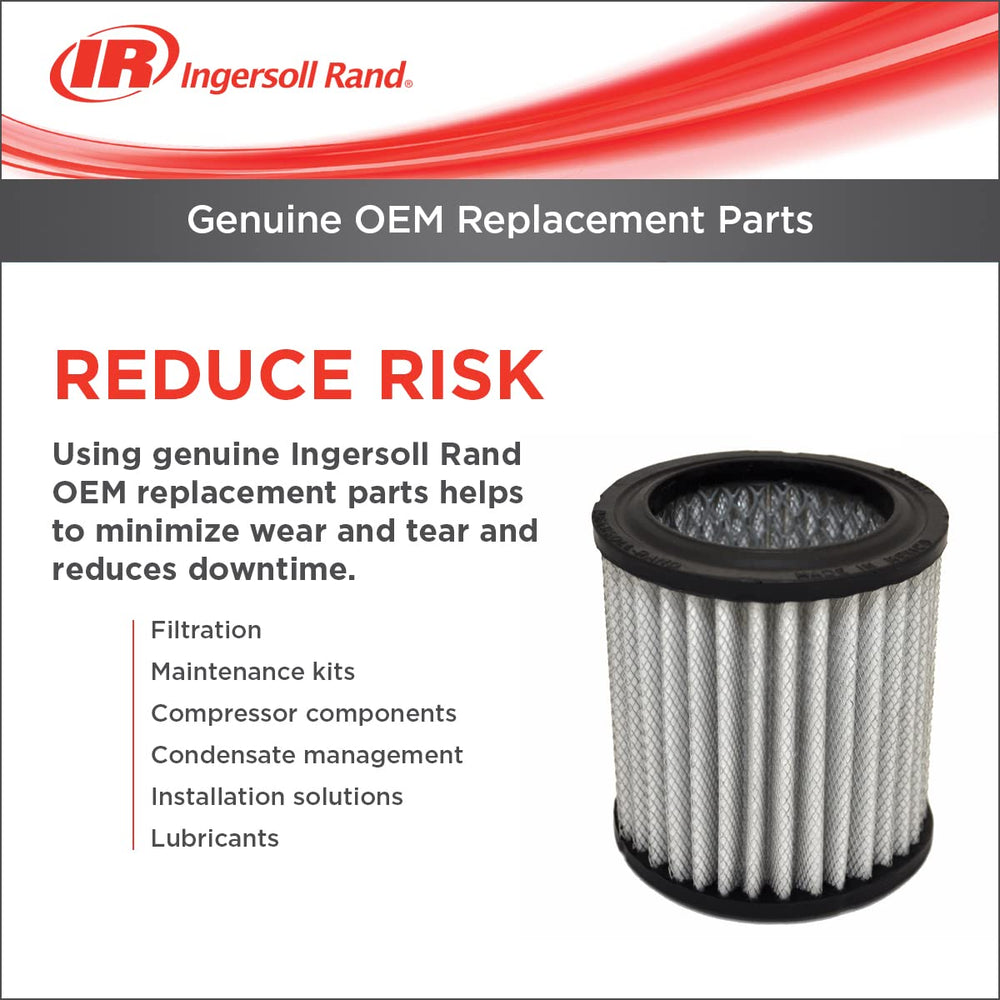 Ingersoll Rand element installed on SS5 compressor demonstrating correct fit and seal