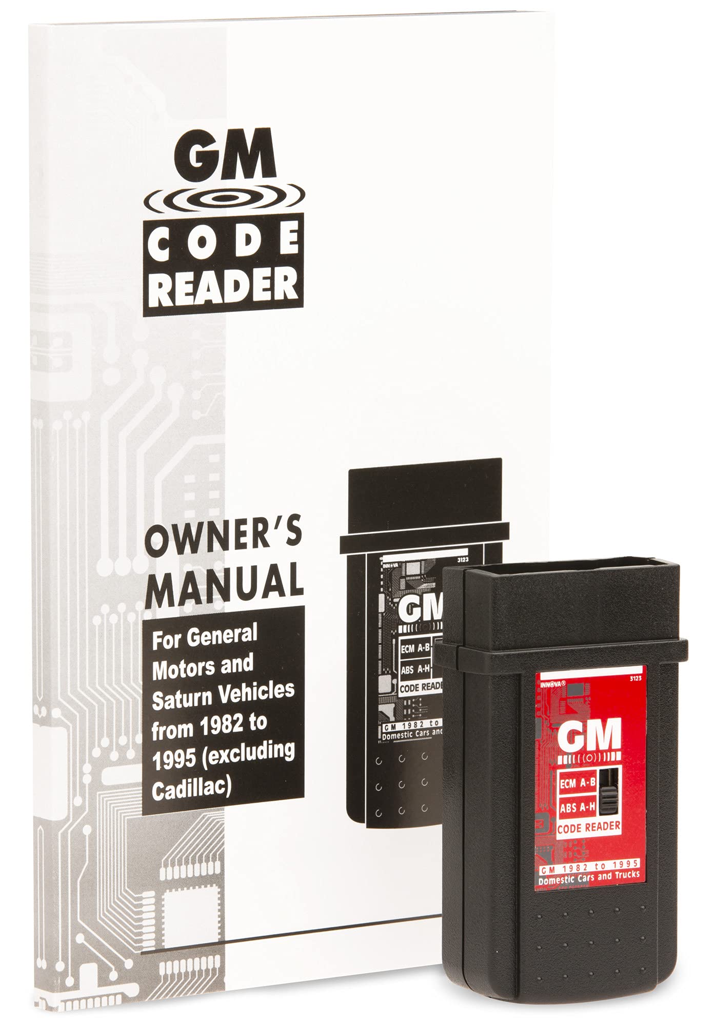 Innova 3123 instruction manual open with multilingual diagrams for easier decoding