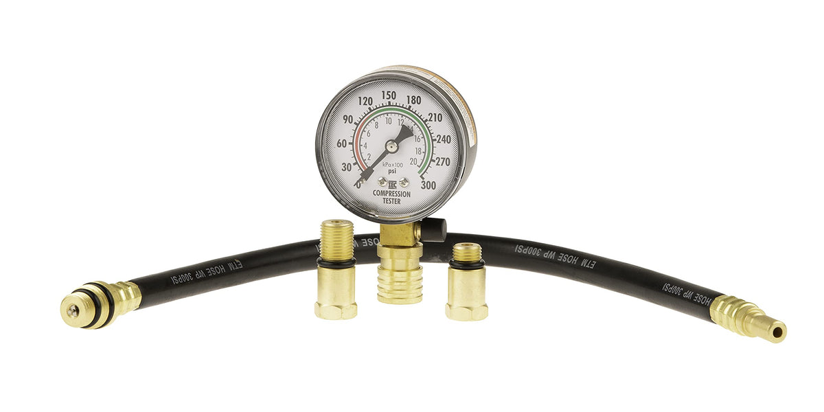 Innova 3612 front view showing full gauge and hose for fast diagnostics