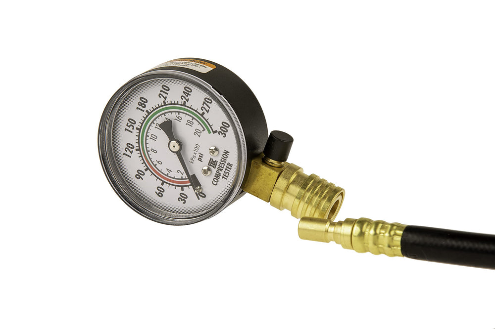 Innova 3612 oil-resistant hose and side-release valve for quick testing