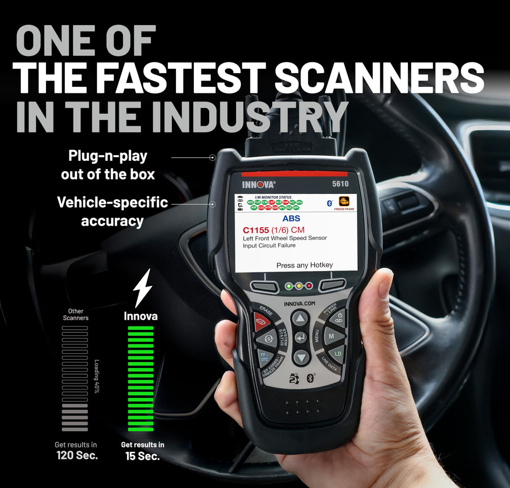 Innova 5610 displaying live OEM data to help pinpoint sensor issues
