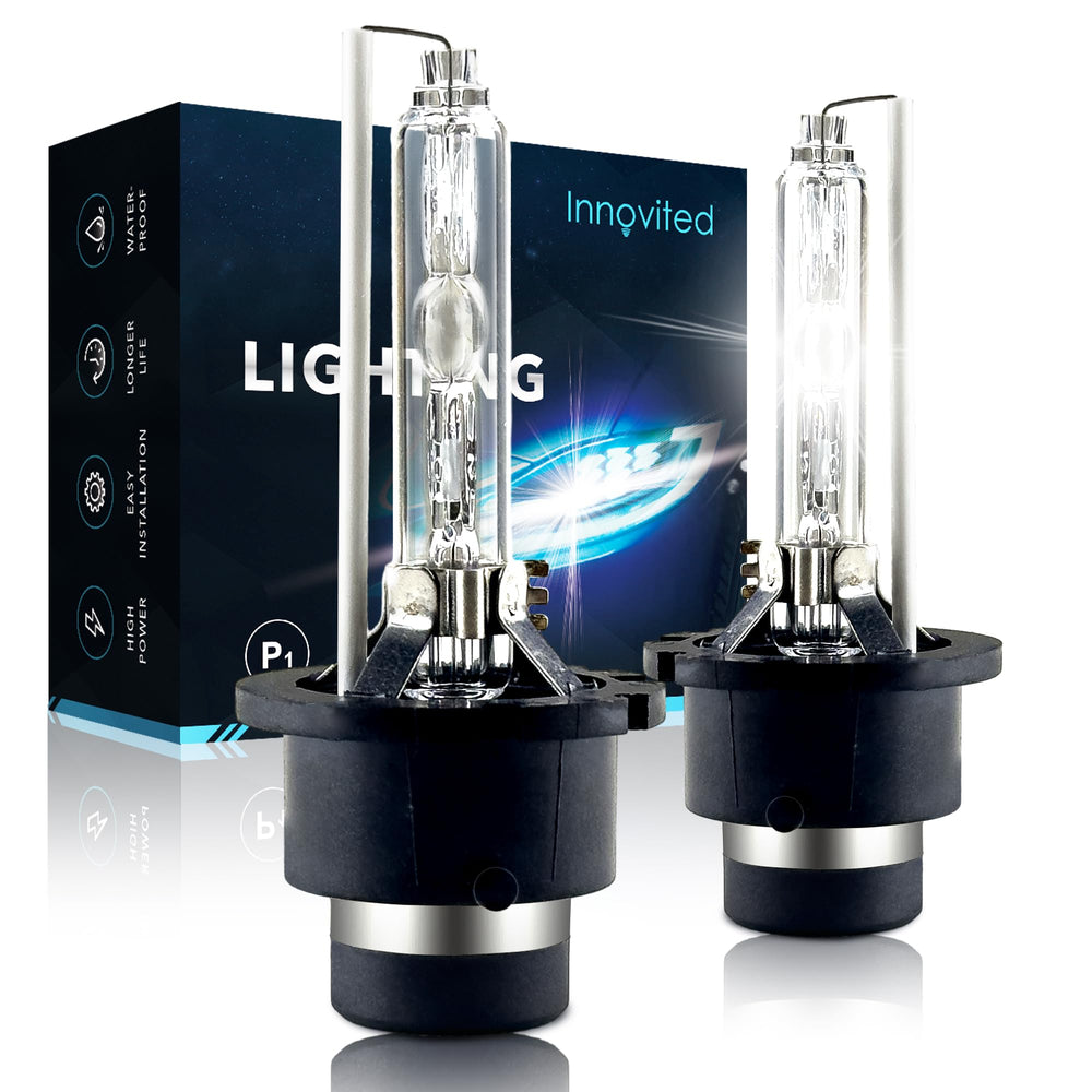 Innovited D4S front view showing bulb shape and immediate brightness benefit