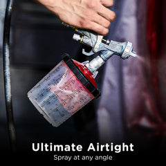 InoKraft lid with 125-micron filter close-up for smoother, finer spray finishes