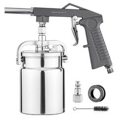 InoKraft front view of spray gun showing controls and balanced grip, enabling precise application