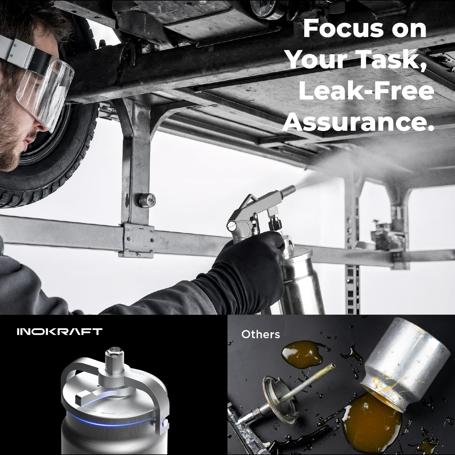 InoKraft complete accessory kit laid out for fast setup and straightforward maintenance