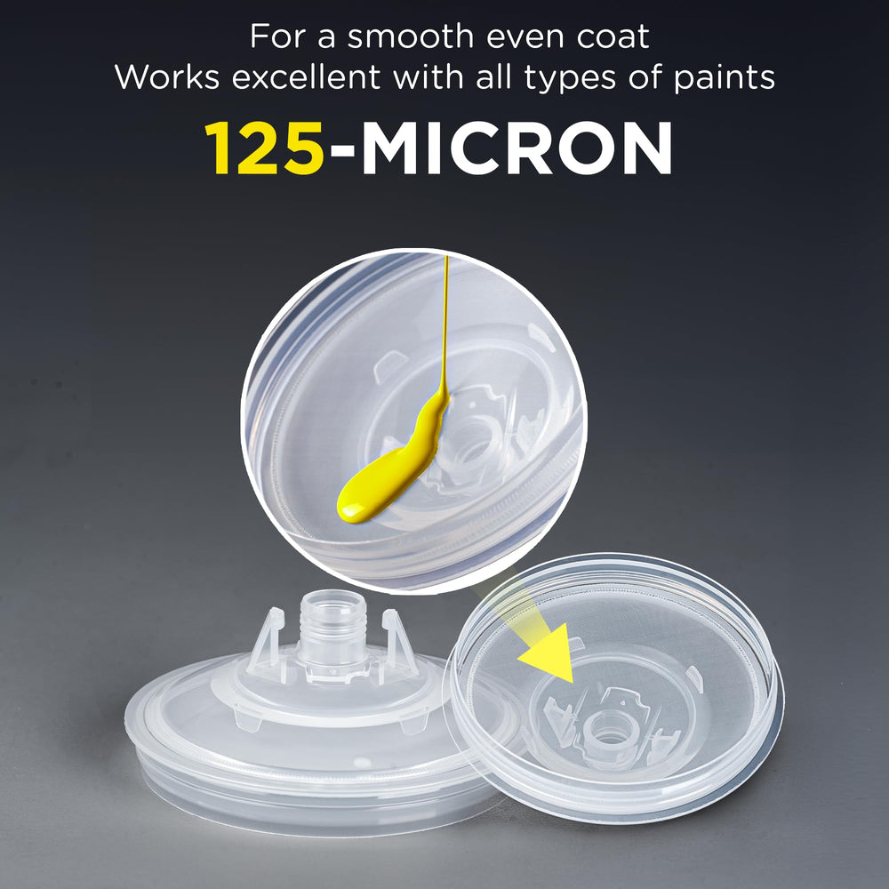InoKraft sealed cup with plug showing reliable storage of mixed paint