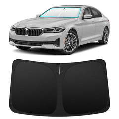 INSAUTO front view fitting BMW 5 Series for full windshield coverage and sun protection