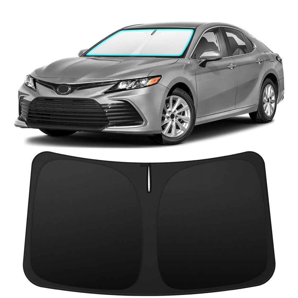 INSAUTO front view on Camry showing full windshield coverage and protection