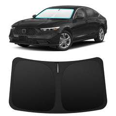 INSAUTO front view on Accord windshield showing full coverage and sun blocking benefit