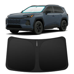 INSAUTO front view showing precise windshield fit and full coverage benefit