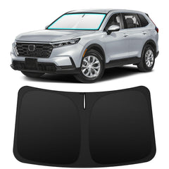 INSAUTO front view of shade showing perfect Honda CRV fit and full coverage benefit