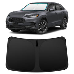 INSAUTO front view showing custom-fit on Honda HRV windshield protecting interior