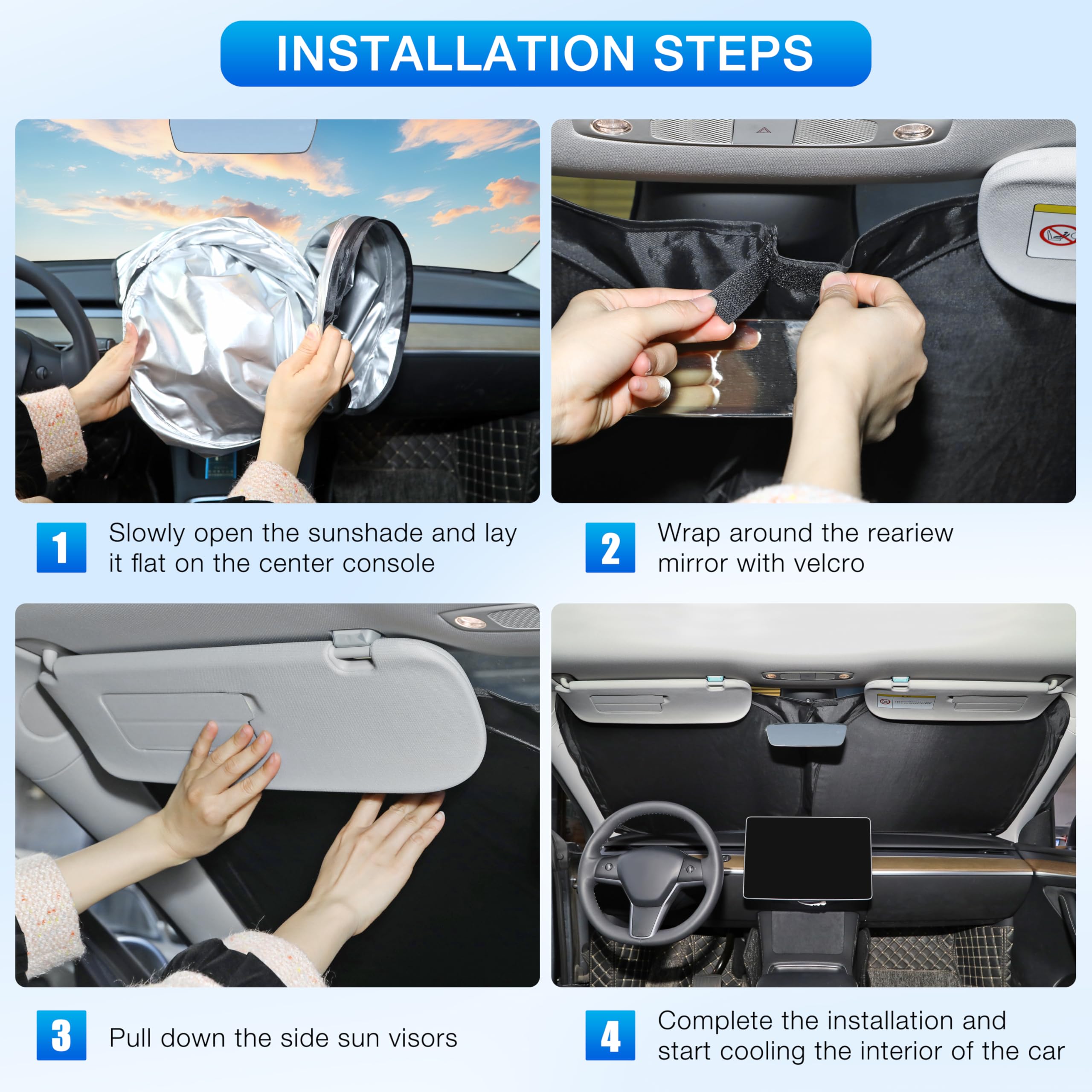 INSAUTO label close-up showing UV-coated material for interior protection benefit