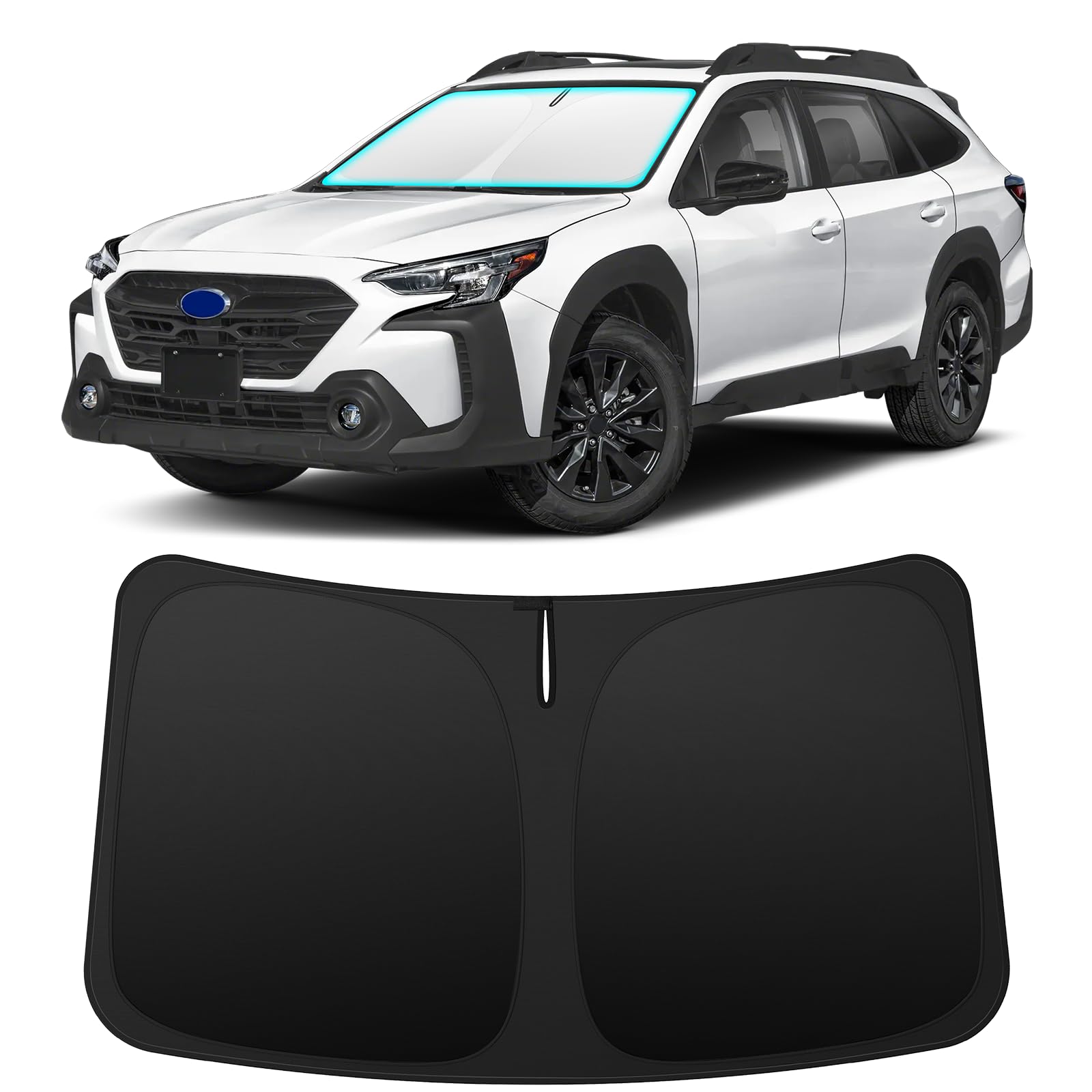 INSAUTO front view fitted on Subaru Outback windshield protects interior