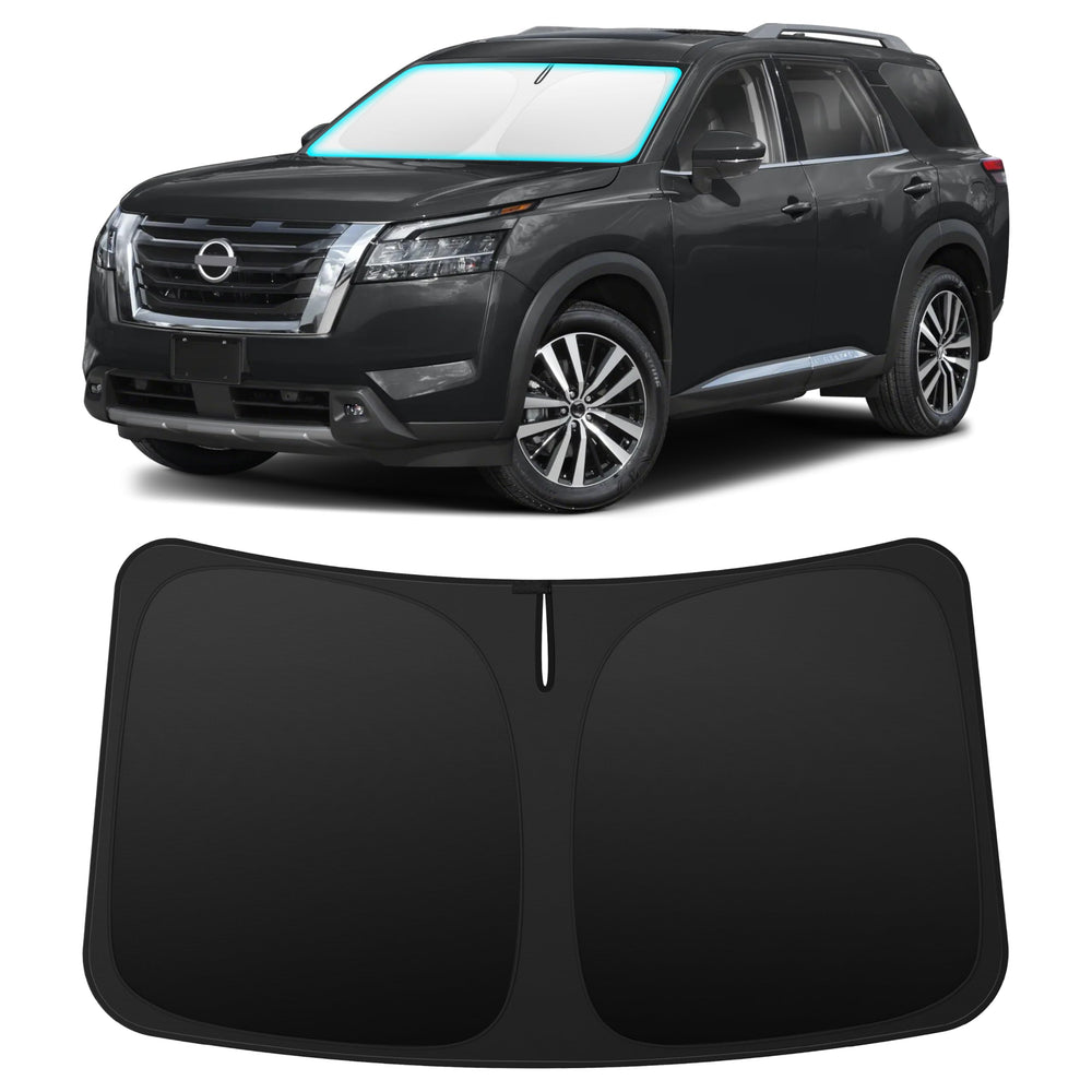 INSAUTO front windshield shade fitted protects interior from sun