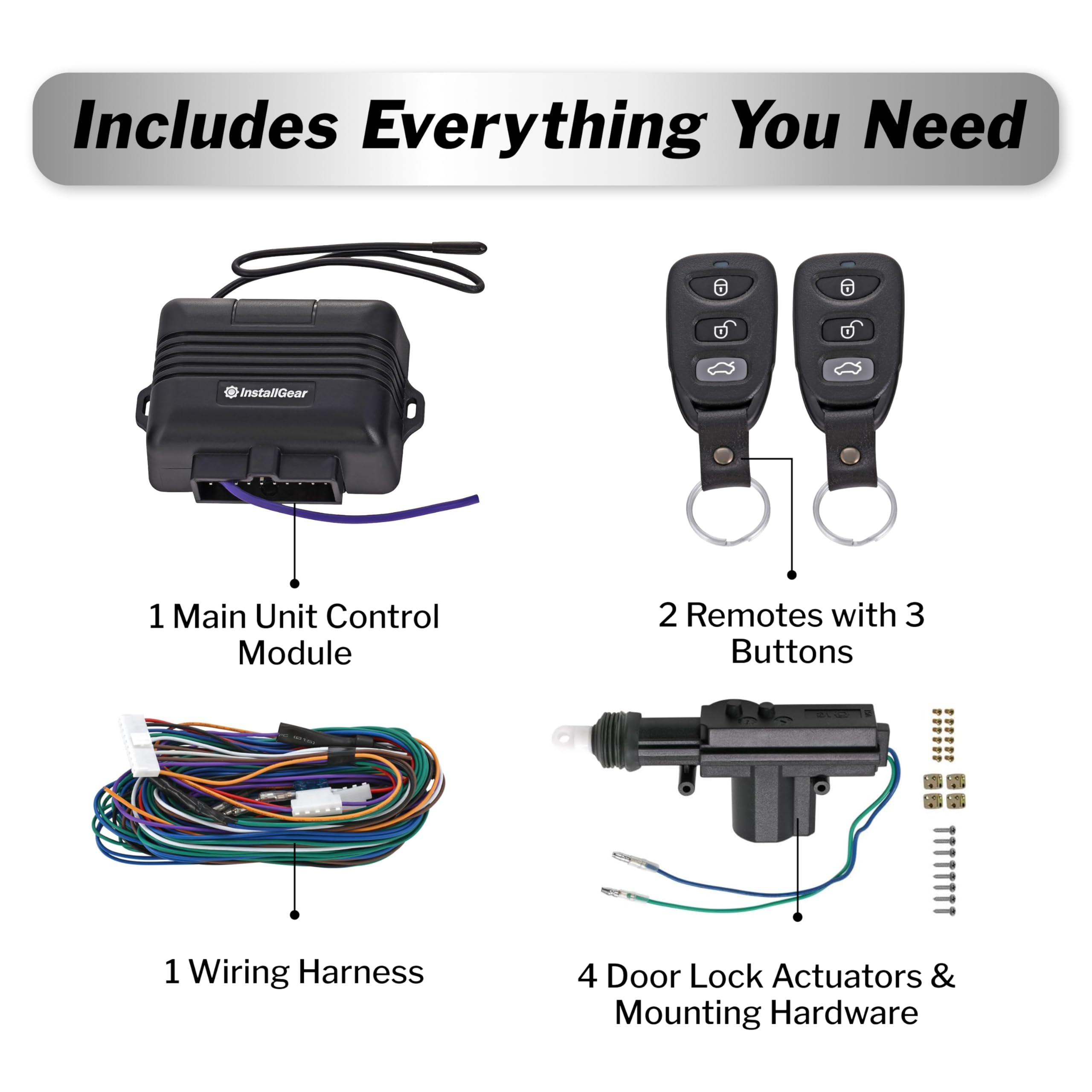 InstallGear door actuator detail illustrating sturdy mechanism for reliable locking