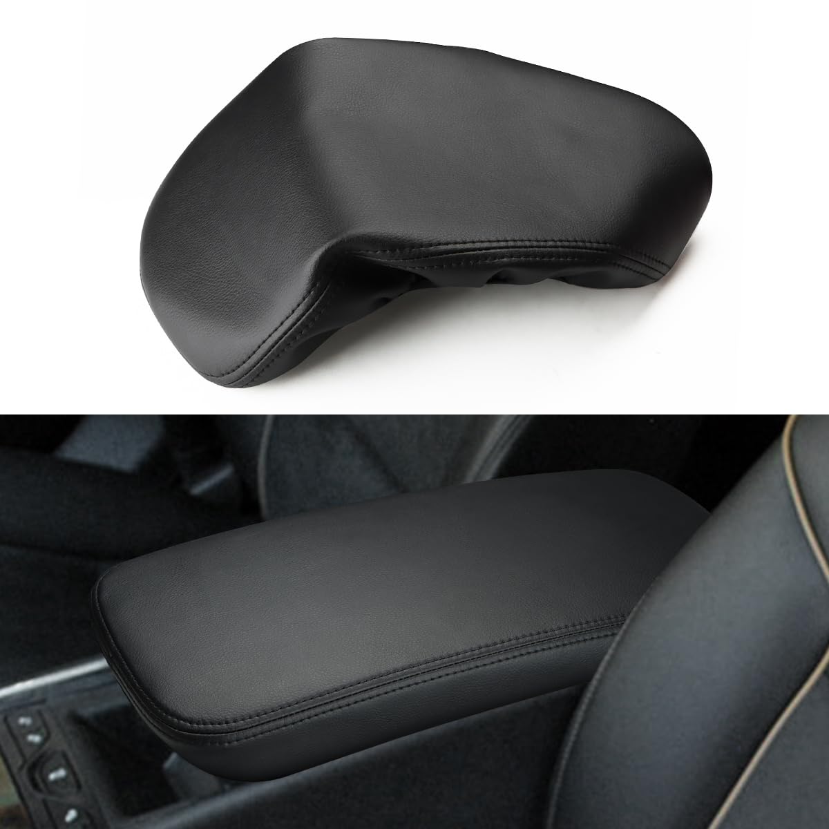 INTGET front view of center console cover showing neat fit and refreshed look