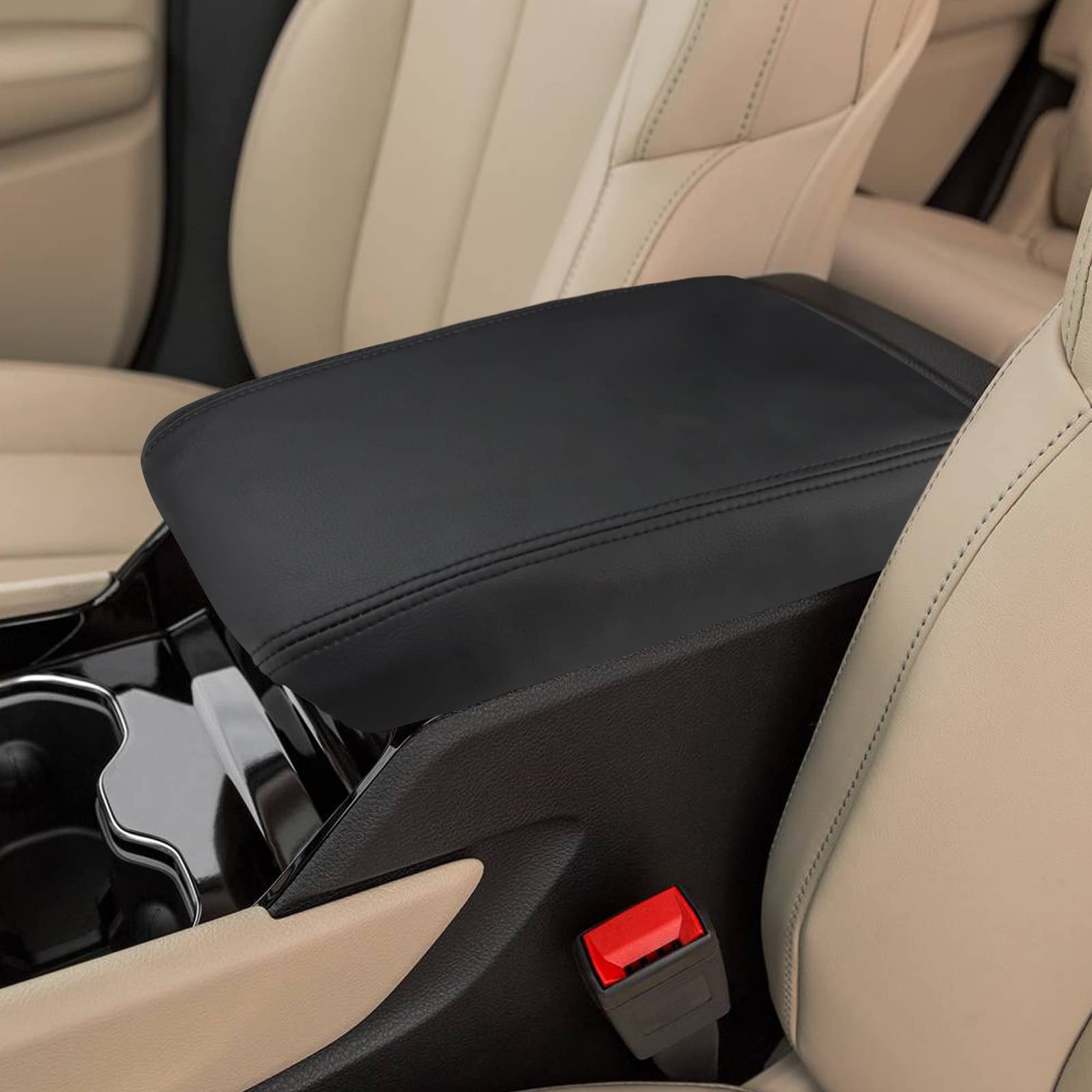 INTGET front view of console cover showing full top protection benefit