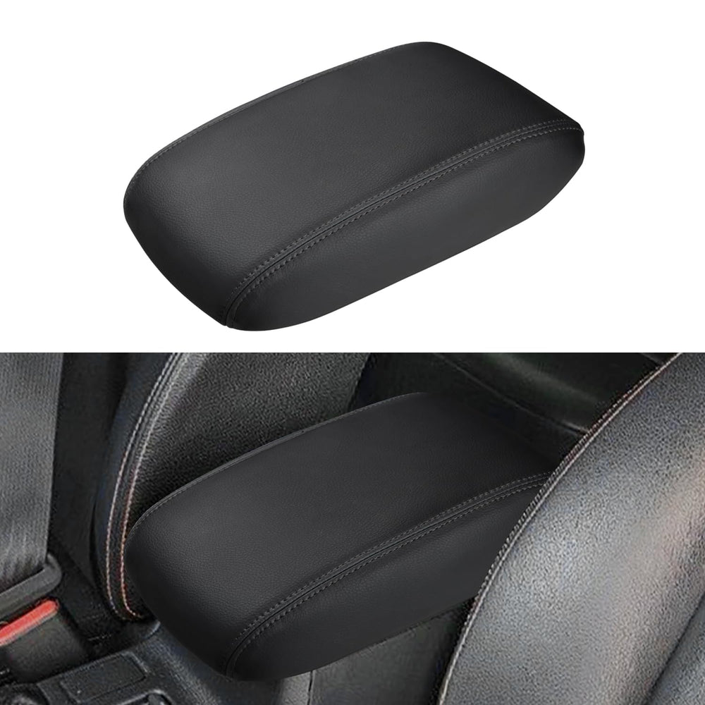 INTGET front view of console cover showing fit and contrast stitching benefit