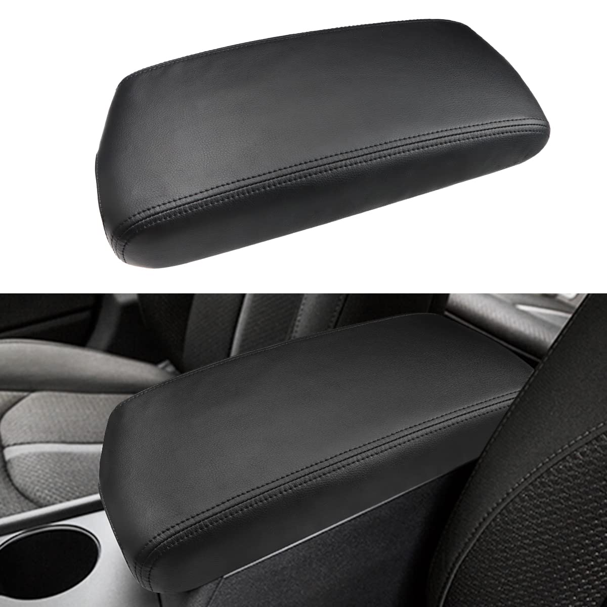 INTGET front view of armrest cover showing sleek fit and protection