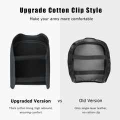 INTGET close-up of black stitching highlighting durability and neat finish