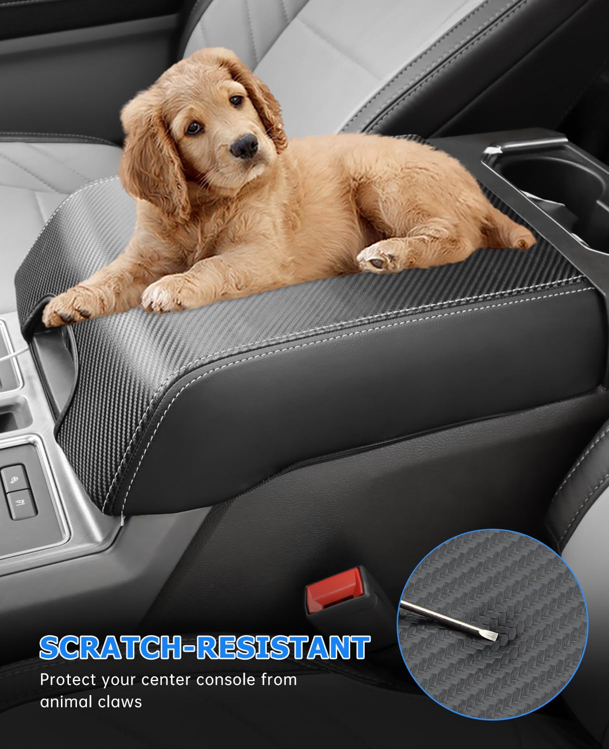 INTGET pet sitting on armrest showing improved grip and surface protection