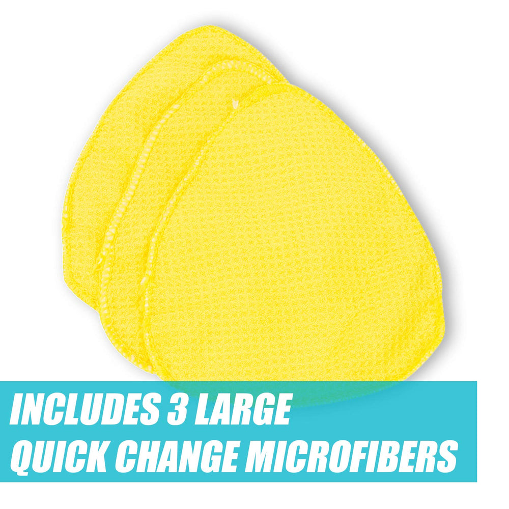 Invisible Glass mini cleaning head in tight windshield corner for precision