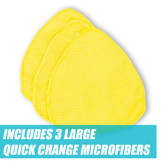 Invisible Glass mini cleaning head in tight windshield corner for precision