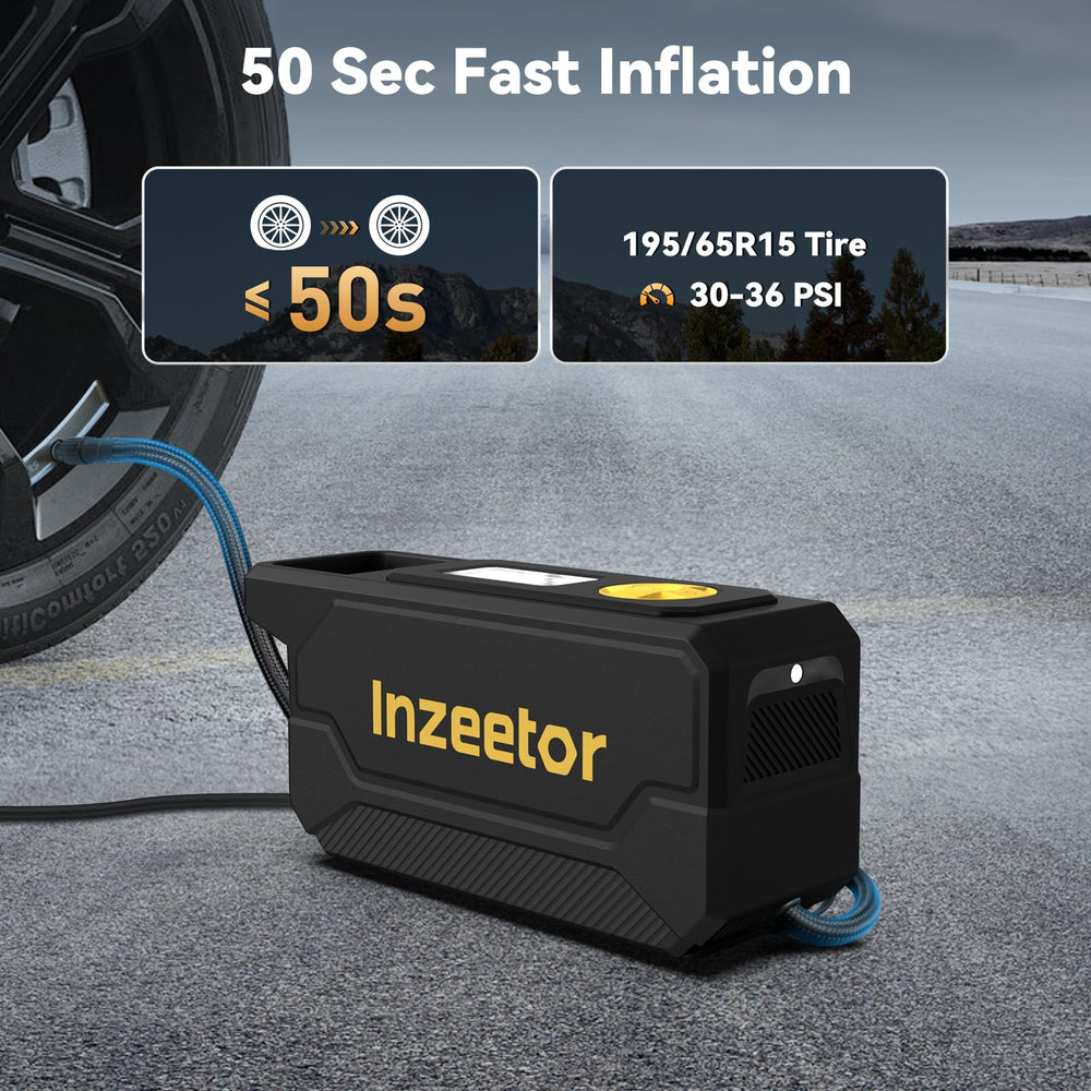inzeetor digital display closeup showing clear pressure readout for precise inflation