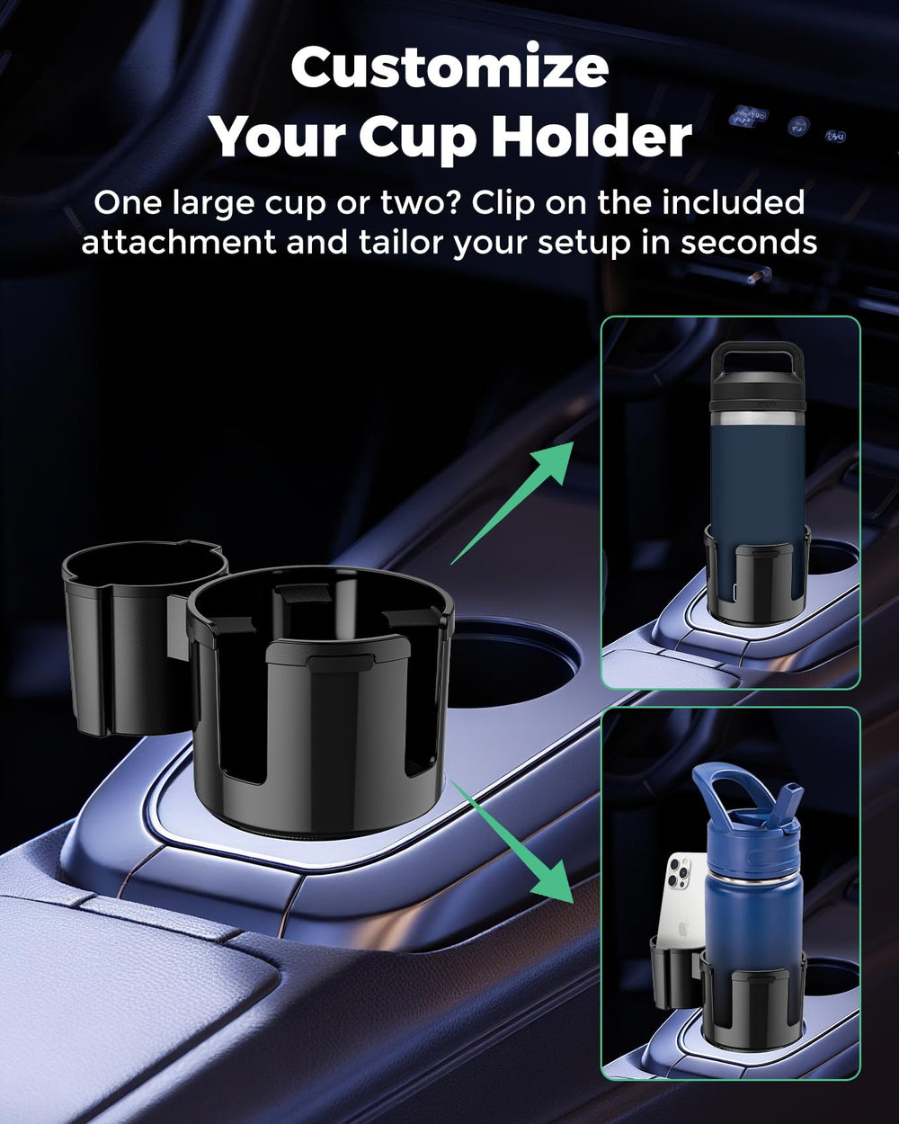 iOttie Basix holding a smartphone in slot for hands-free navigation