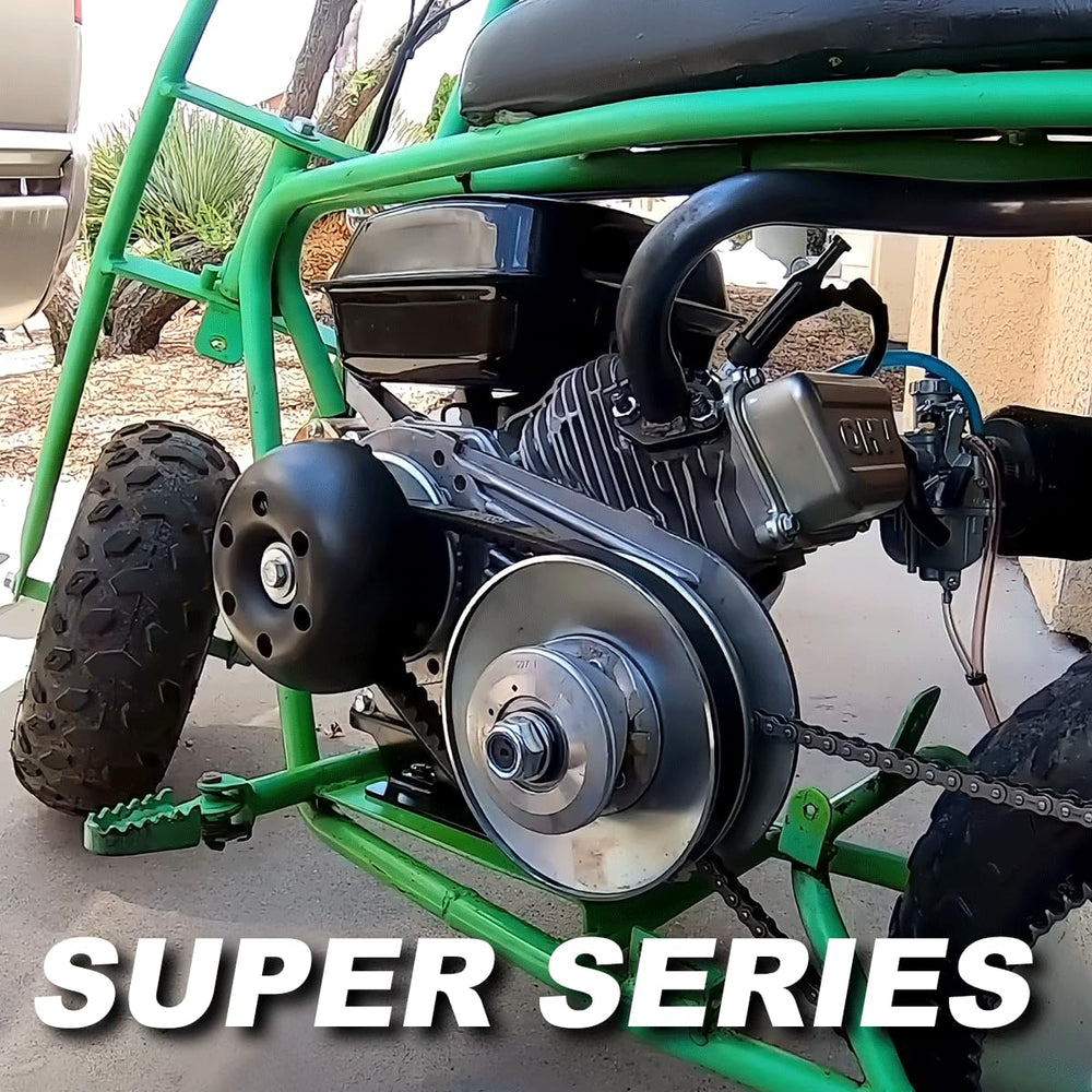 IPARTS EXPERT torque converter mounted on go-kart demonstrating improved control