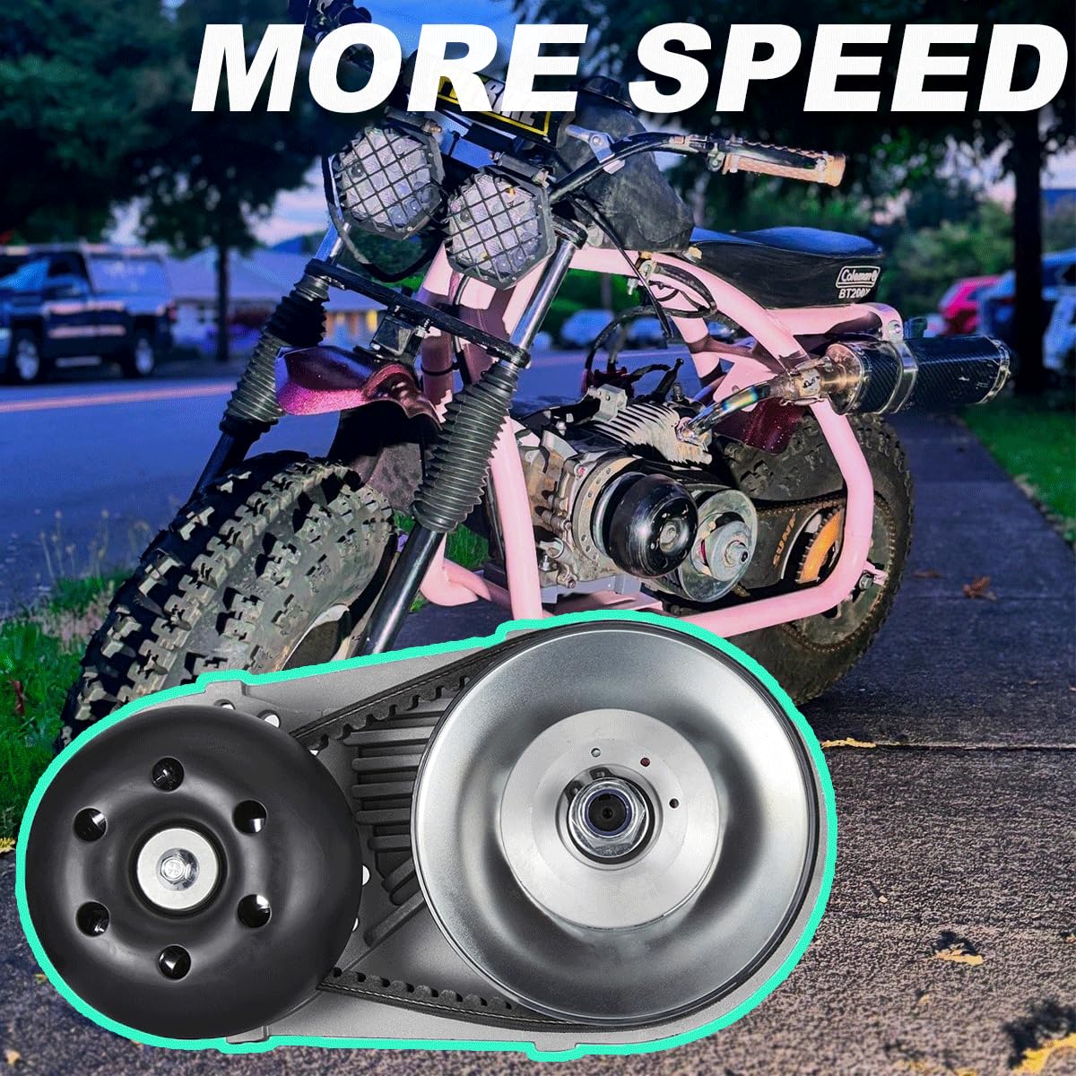 IPARTS EXPERT 10T and 12T sprocket options displayed for gearing choice