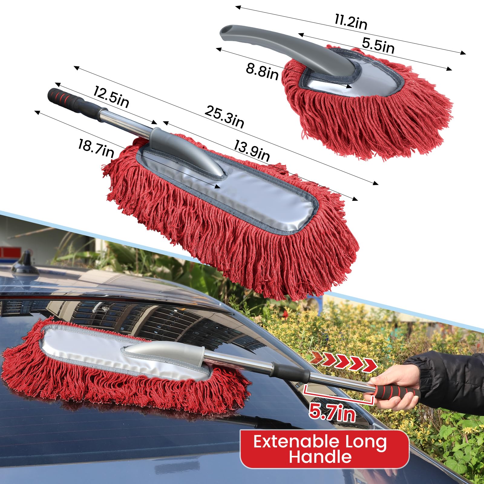 IPELY duster used on dashboard and vents for fast interior detailing